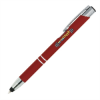 Tres-Chic Softy Stylus Pen - Full-Color Metal Pen Dark Red