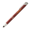 Tres-Chic Touch Stylus Pen - Full-Color Metal Pen Dark Red