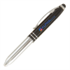 Vivano Duo Pen with LED Light & Stylus - Full Color Black