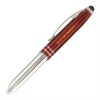 Vivano Duo Pen with LED Light & Stylus - Full Color Burgundy