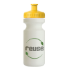 The Eco-Cyclist - 22 oz. Sports Bottle w/ Yellow Lid