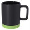 10 oz. Coast Ceramic Mug Black/Green