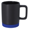 10 oz. Coast Ceramic Mug Black/Blue