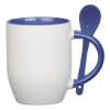 11 Oz. Full Color Stoneware Spooner Mug Ocean Blue