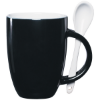 12 Oz. Spooner Mug Black w/White