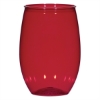 16 Oz. Stemless Wine Glass Red