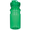 20 Oz. Poly-Clear Fitness Bottle With Super Sipper Lid-Green