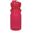 20 Oz. Poly-Clear Fitness Bottle With Super Sipper Lid-Red