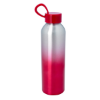 21 Oz. Aluminum Chroma Bottle Silver with Red