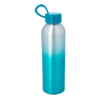 21 Oz. Aluminum Chroma Bottle Silver with Teal