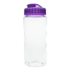 22 Oz. Wilderness Sports Bottle-Clear w/ Purple Lid