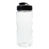 22 Oz. Wilderness Sports Bottle-Clear w/ Black Lid