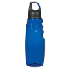 24 Oz. Crest Carabiner Sports Bottle- Blue w/ Black Lid