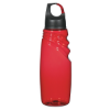 24 Oz. Crest Carabiner Sports Bottle-Red w/ Black Lid