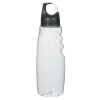 24 Oz. Crest Carabiner Sports Bottle-White w/ Black Lid