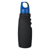 24 Oz. Matte Finish Crest Carabiner Sports Bottle- w/ Blue Lid