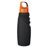 24 Oz. Matte Finish Crest Carabiner Sports Bottle- w/ Orange Lid