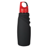 24 Oz. Matte Finish Crest Carabiner Sports Bottle- w/ Red Lid
