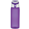 24 Oz. Tritan Flip-Top Sports Bottle- Translucent Purple w/ White Accents