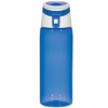 24 Oz. Tritan Flip-Top Sports Bottle- Translucent Blue w/ White Accents
