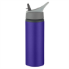 25 oz. Aluminum Bike Bottle-Metallic Purple w/ Gray Lid