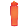 28 Oz. Poly-Clean Plastic Bottle-Translucent Orange