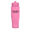 28 Oz. Poly-Clean Plastic Bottle-Translucent Pink