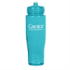 28 Oz. Poly-Clean Plastic Bottle-Translucent Aqua