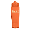 28 Oz. Poly-Clean Plastic Bottle-Translucent Orange