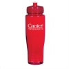 28 Oz. Poly-Clean Plastic Bottle-Translucent Red