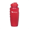 30 Oz. Poly-Clear Gripper Bottle-Red