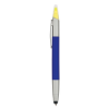 3-In-1 Pen With Highlighter and Stylus Blue/Yellow Highlighter