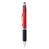 4-In-1 Pen With Stylus Metallic Red