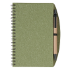 5" X 7" Eco-Inspired Spiral Notebook & Pen Olive