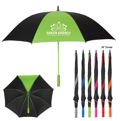 60" Arc Splash of Color Golf Umbrella  60" Arc Splash of Color Golf Umbrella