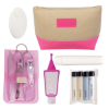 Custom Allure Cosmetic Bag Travel Kit Fuchsia