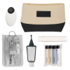 Custom Allure Cosmetic Bag Travel Kit Lime Black