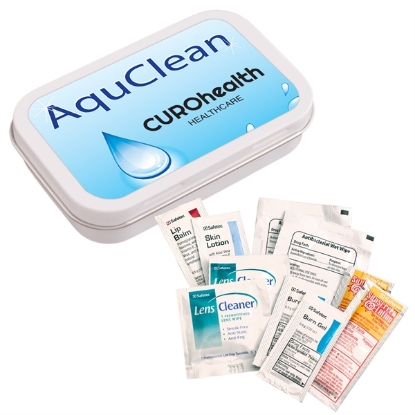 Custom Beach Necessities Kit - Tin Custom Beach Necessities Kit - Tin