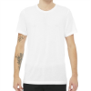 Bella + Canvas Unisex Triblend T-Shirt Solid White Triblend