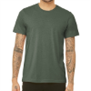 Bella + Canvas Unisex Triblend T-Shirt Athletic Military Green Triblend