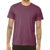 PBella + Canvas Unisex Triblend T-Shirt Maroon Triblend