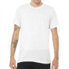Bella + Canvas Unisex Triblend T-Shirt White Flck Triblend