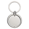 Circular Metal Key Tag Silver