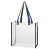 Clear Tote Bag-Navy Blue