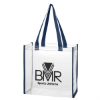Clear Tote Bag-Navy Blue
