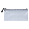 Clear Zippered Pencil Pouch Black
