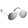 Color Mirrored Aviator Sunglasses Silver