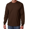 Gildan Adult Ultra Cotton Long-Sleeve T-Shirt Dark Chocolate