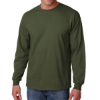 Gildan Adult Ultra Cotton Long-Sleeve T-Shirt Military Green