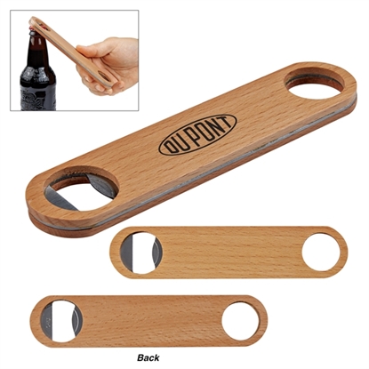 Show details for Large Wood Bottle Opener Promotional-2091
